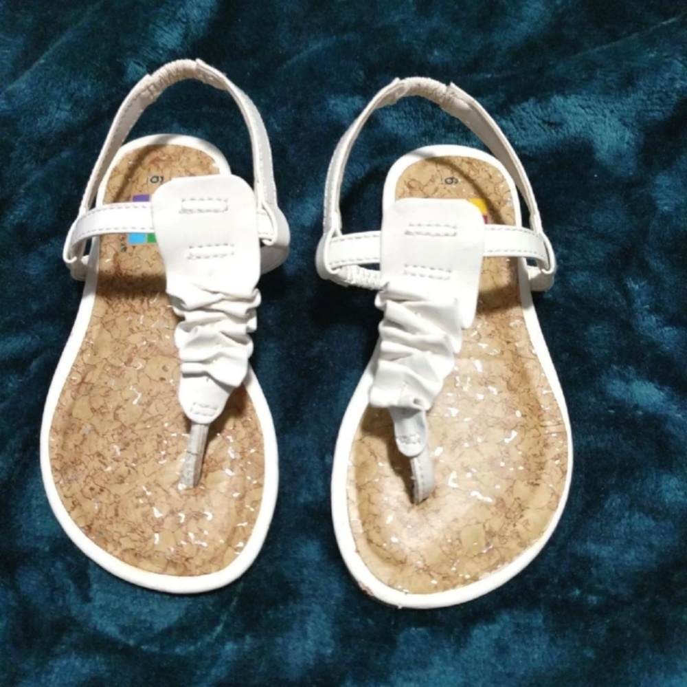 Healthtex Sandals White Sz 6